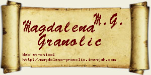 Magdalena Granolić vizit kartica